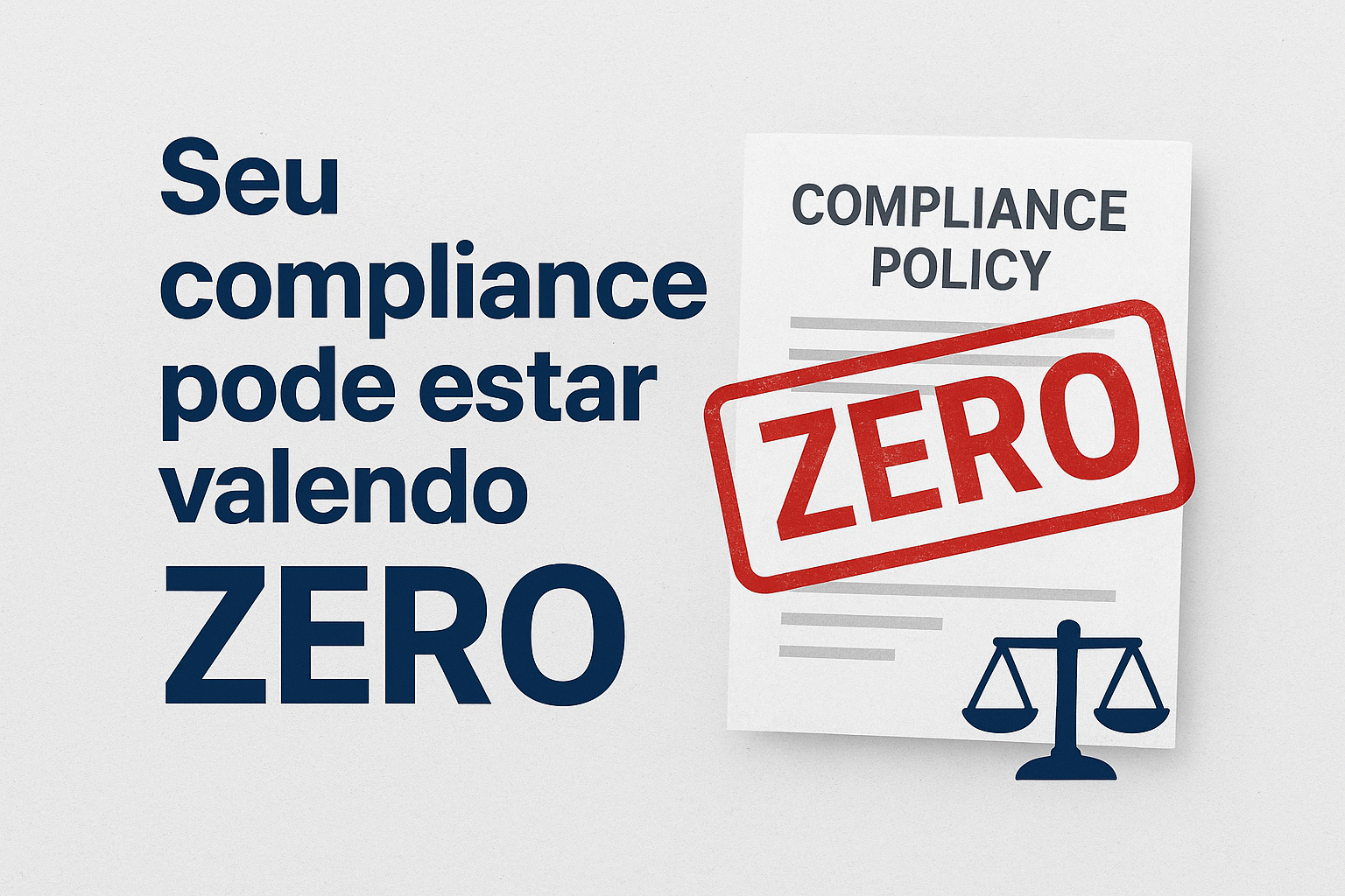 Compliance de fachada: programas ineficazes